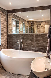 Small doesn't have to mean basic. We can turn any space into a luxurious bathroom with a spa feel.